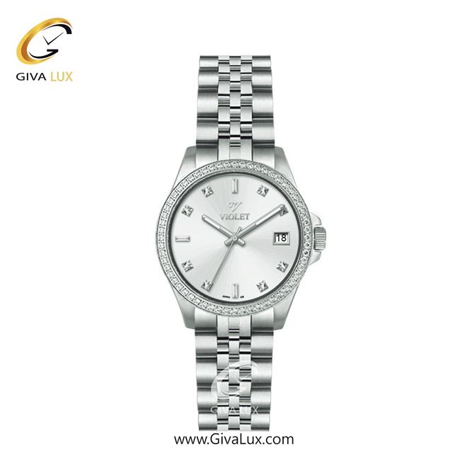 ساعت مچی اورجینال زنانه ویولت VIOLET نقره ای | نقره ای| نقره ای| کد رفرنس 0560 | 0574